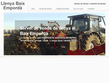 Tablet Screenshot of llenyabaixemporda.com